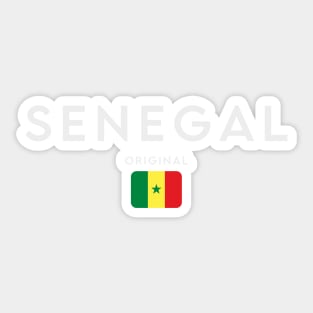 Senegal flag, senegalese flag Sticker